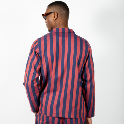Uno Stripe Blue & Red Pyjama