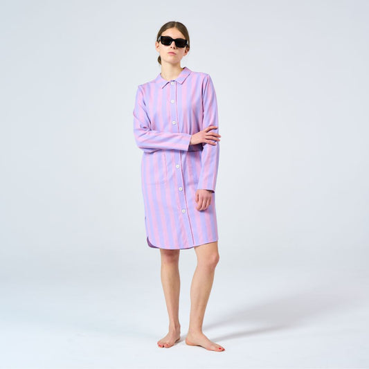 Uno Long Violet & Purple Nightshirt