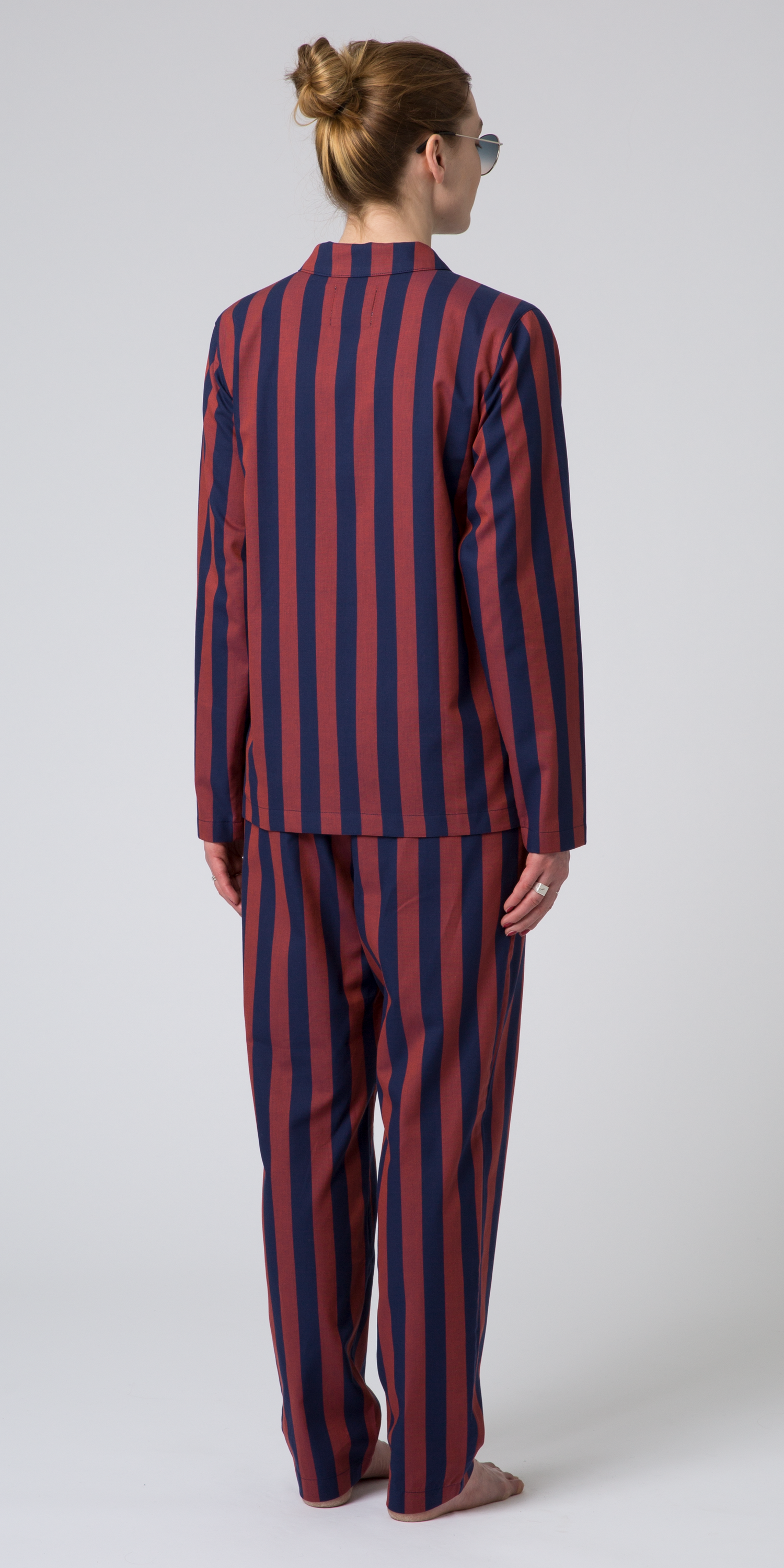 Uno Stripe Blue & Red Pyjama-2