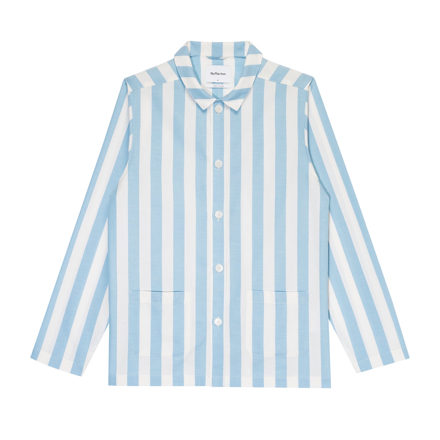Uno Stripe Blue & White Pyjama Shirt