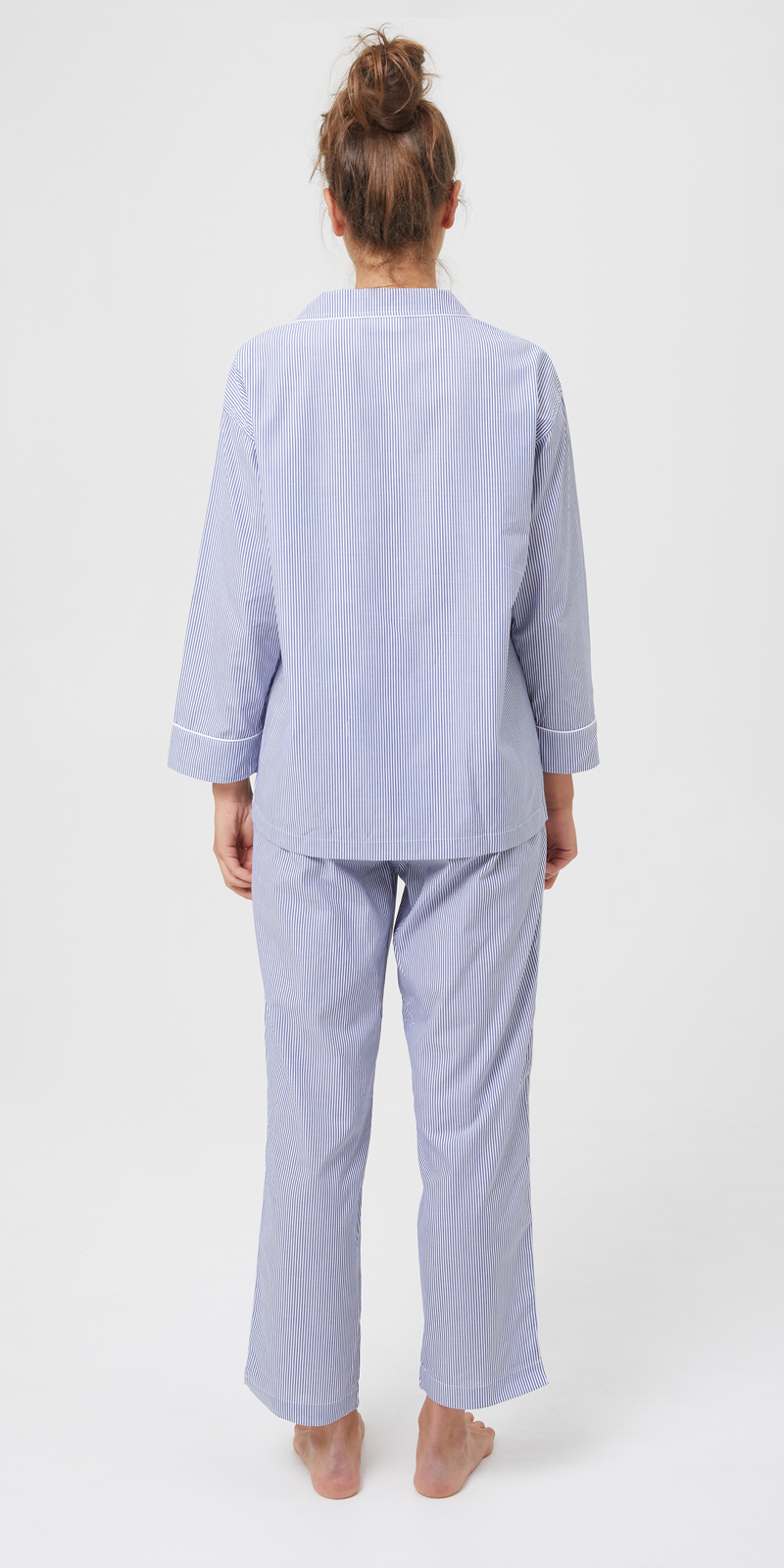 Eve Thin Stripe Blue & White Pyjama-3