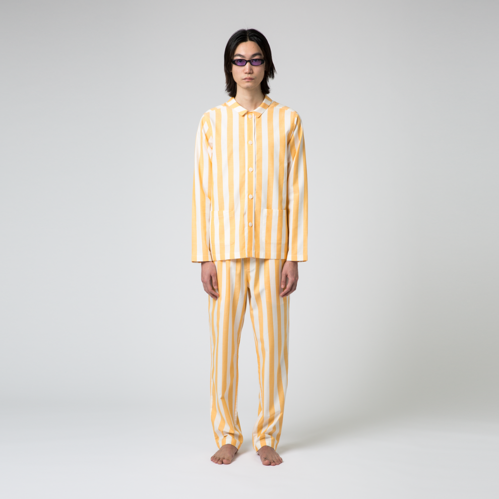 Uno Stripe Orange & White Pyjama