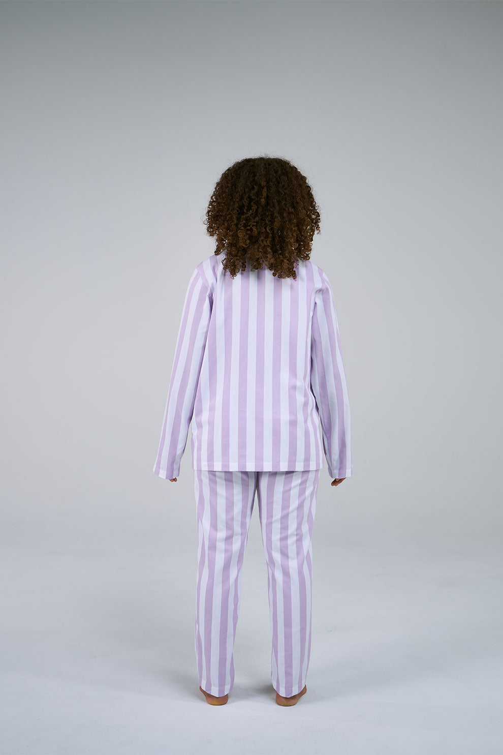 Uno Stripe Lavender & White Pyjama