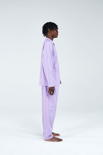 Uno Stripe Violet & Purple Pyjama