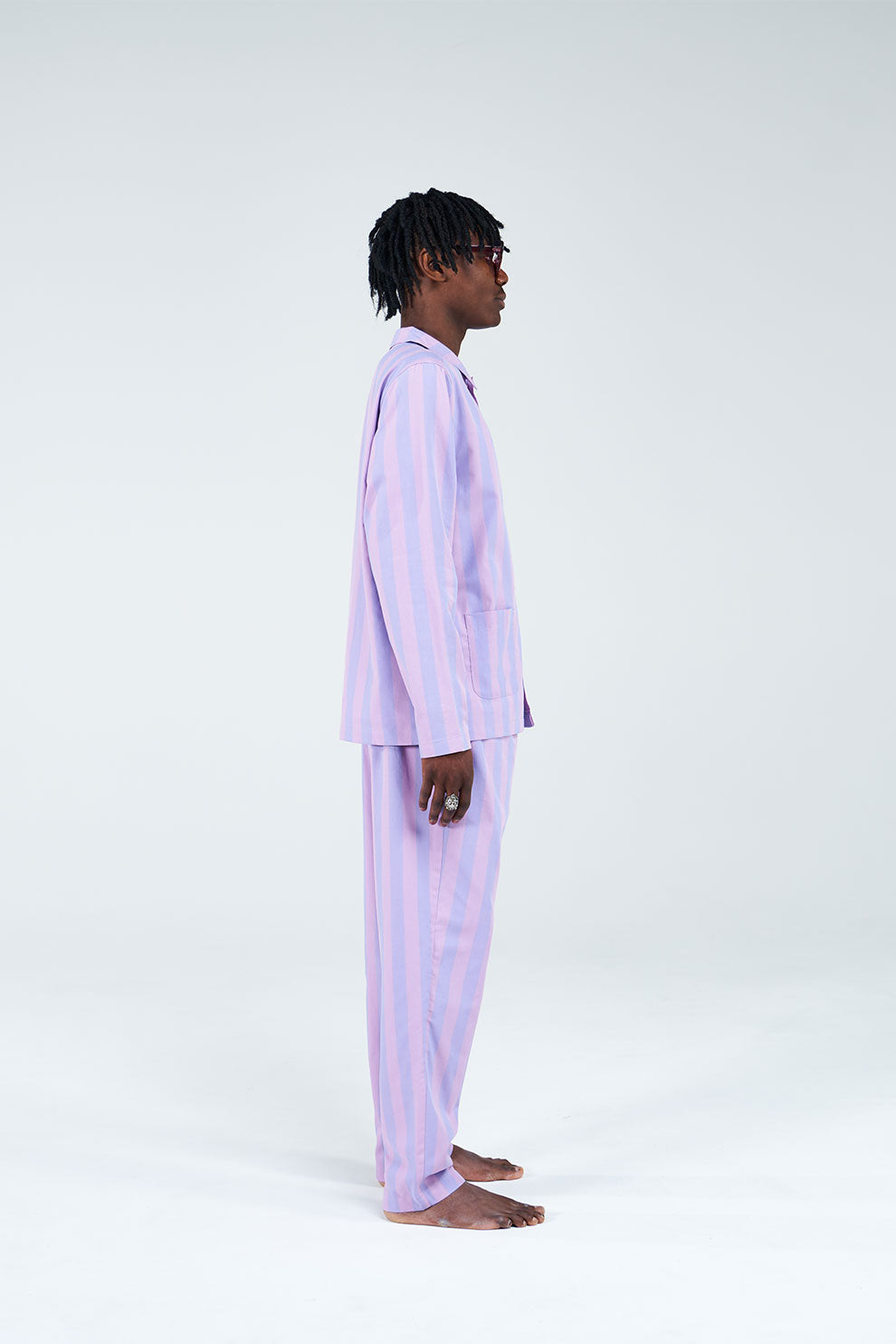 Uno Stripe Violet & Purple Pyjama Pant