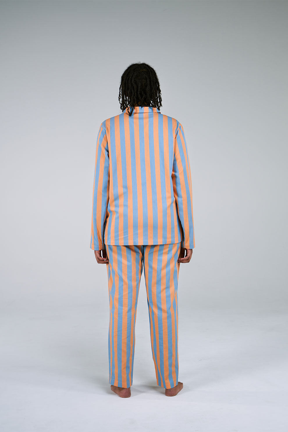Uno Stripe Orange & Blue Pyjama