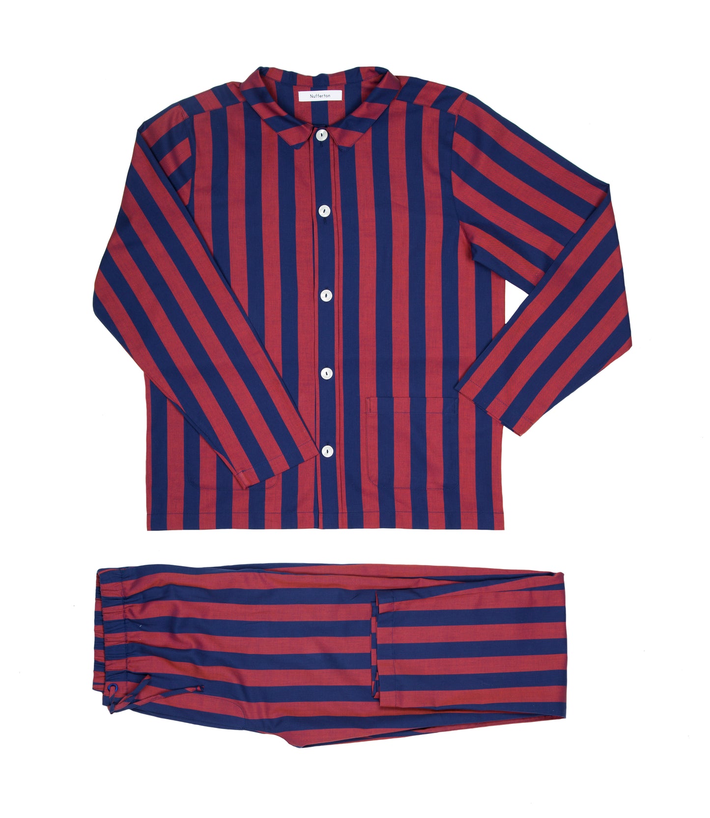 Uno Stripe Blue & Red Pyjama Shirt