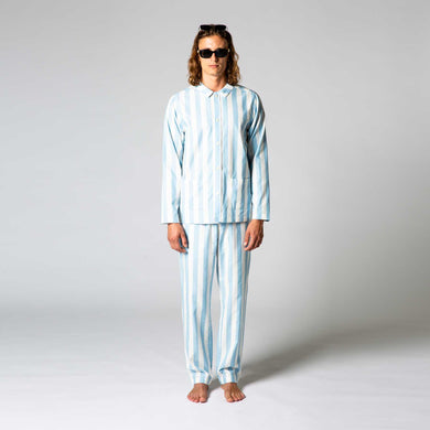 Uno Stripe Blue & White Pyjama-1