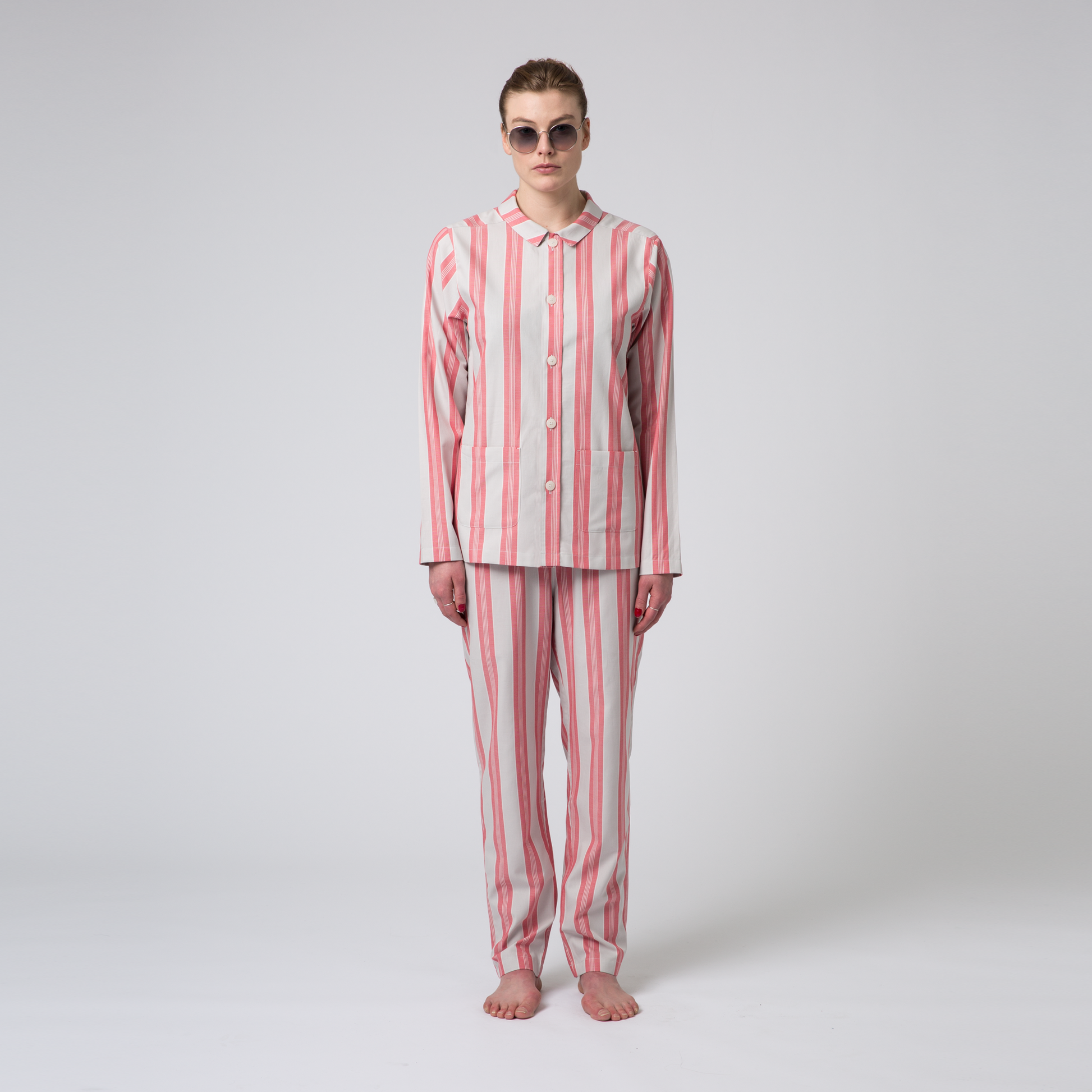 Uno Old School Grey & Pink Pyjama-1