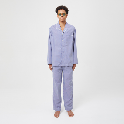 Alf Check Blue & White Pyjama-1