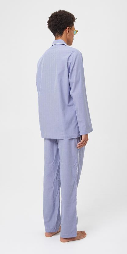 Alf Check Blue & White Pyjama-3
