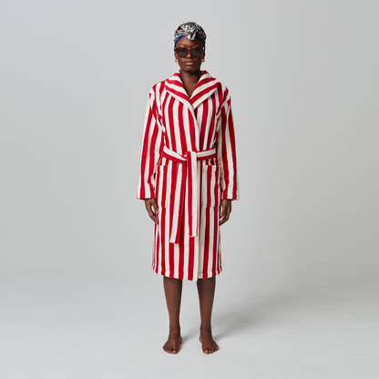 Roy Stripe Red & White Robes-1