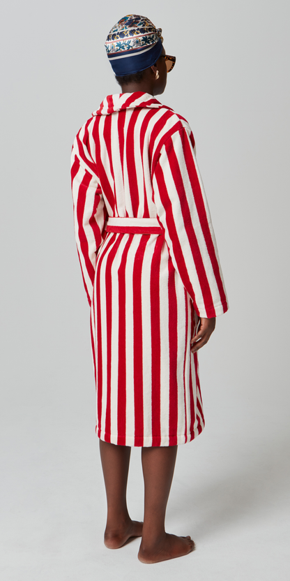 Roy Stripe Red & White Robes-4